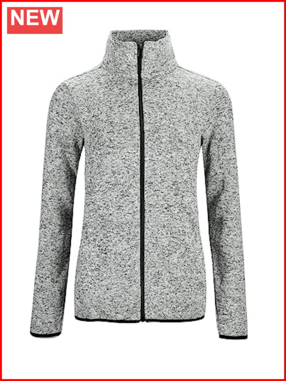 Women's Fleece Zip Up Jacket Long Sleeve Sweater Jacket with Pockets